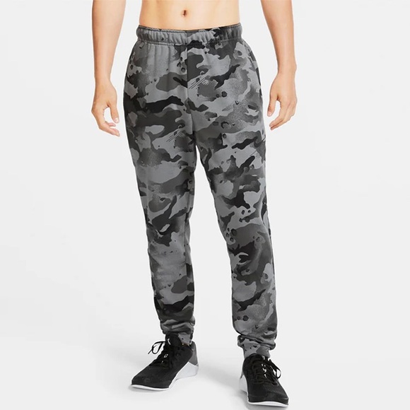 Nike Other - Nike Athletic Pants Sweatpants Camo Training Gray Black CU6200-010 Men's S